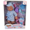 Kúpacia bábika Yala Baby v župane pijúca a cikajúca 35 cm Kúpacia bábika Yala Baby v župane pijúca a cikajúca 35 cm