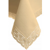 Behun na stol - Krémový behúň 160 x 40 cm (Krém -rezistentný krémový behúň s čipkou Lux 40x160) Behun na stol - Krémový behúň 160 x 40 cm (Krém -rezistentný krémový behúň s čipkou Lux 40x160)