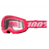 100% strata2 pink goggle clear lens 100% strata2 pink goggle clear lens