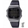 Čierne hodinky Casio Vintage ABL-100WEGG-1BEF Bluetooth, krokomer Čierne hodinky Casio Vintage ABL-100WEGG-1BEF Bluetooth, krokomer