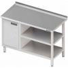 STALGAST Prístenný stôl so skrinkou s krídlovými dverami na ľavej strane a dvomi policami 1800x700x850 mm | STALGAST, 980527180 STALGAST Prístenný stôl so skrinkou s krídlovými dverami na ľavej strane a dvomi policami 1800x700x850 mm | STALGAST, 980527180