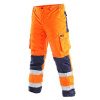 Canis CXS CARDIFF Reflexné zateplené nohavice pánske XL, Fluorescenčná oranžová-Modrá Canis CXS CARDIFF Reflexné zateplené nohavice pánske XL, Fluorescenčná oranžová-Modrá