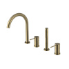 Sapho ULTRAMIX 4-otvorová vaňová batéria na okraj vane, zlato mat UT052G Sapho ULTRAMIX 4-otvorová vaňová batéria na okraj vane, zlato mat UT052G