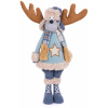 Magichome Postavička Vianoce, Sob chlapček v modrom svetri, látkový, 24x18x55cm Magichome Postavička Vianoce, Sob chlapček v modrom svetri, látkový, 24x18x55cm
