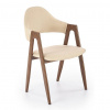 HALMAR Jedálenská stolička K-344, orech/béžová HALMAR Jedálenská stolička K-344, orech/béžová
