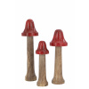 Drevená dekorácia stojacej huby v hnedom farebnom prevedení s červeným klobúčikom 8 x 8 x 31 cm Jolipa 42349 Drevená dekorácia stojacej huby v hnedom farebnom prevedení s červeným klobúčikom 8 x 8 x 31 cm Jolipa 42349