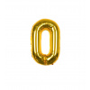 Fóliový balónik Číslo 0 zlaté Fóliový balónik Číslo 0 zlaté