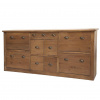 Chic Antique Hnedy drevený botník Arjean - 190*40*90cm - Chic Antique Chic Antique Hnedy drevený botník Arjean - 190*40*90cm - Chic Antique