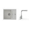 K-StrongSinks S3 Set drez Vardar 615x500mm granit biela + Batéria Stréva chrom K-StrongSinks S3 Set drez Vardar 615x500mm granit biela + Batéria Stréva chrom