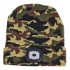 KesTek Pletená čiapka s LED svetlom, camouflage KesTek Pletená čiapka s LED svetlom, camouflage