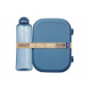 Sistema Set desiatového boxu s fliaš Ocean Bound - Olovrantový box Ribbon Lunch 1,1 la fľaša Swift 480 ml, modrá Sistema Set desiatového boxu s fliaš Ocean Bound - Olovrantový box Ribbon Lunch 1,1 la fľaša Swift 480 ml, modrá