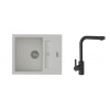 K-StrongSinks S3 Set drez Vardar 615x500mm granit biela + Batéria Ipoly čierna K-StrongSinks S3 Set drez Vardar 615x500mm granit biela + Batéria Ipoly čierna