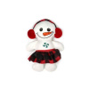 Hračka plyš vianočný snehuliak dievča, 17cm Hračka plyš vianočný snehuliak dievča, 17cm