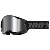 100% 2601 - 3490 strata2 black goggle mirror silver lens 100% 2601 - 3490 strata2 black goggle mirror silver lens