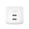 BELKIN BOOSTCHARGE 50W 2 porty USB-C biely WCH019kqWH BELKIN BOOSTCHARGE 50W 2 porty USB-C biely WCH019kqWH