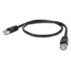 CABLEXPERT Black patch cord CAT6, molded strain relief, 50u CABLEXPERT Black patch cord CAT6, molded strain relief, 50u