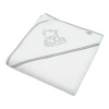 NEW BABY Detská froté osuška s výšivkou a kapuckou 80x80 biela medveď 80x80 biela NEW BABY Detská froté osuška s výšivkou a kapuckou 80x80 biela medveď 80x80 biela