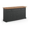 PROXIMA.store - Rustikálna drevená komoda 4.3 - BELLUNO ELEGANTE FARBA: grafit - prírodná borovica PROXIMA.store - Rustikálna drevená komoda 4.3 - BELLUNO ELEGANTE FARBA: grafit - prírodná borovica