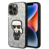 Karl Lagerfeld Hardcase Glitter iPhone 14 Pro Max strieborné vločky Ikonik Karl Lagerfeld Hardcase Glitter iPhone 14 Pro Max strieborné vločky Ikonik