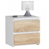 Nočný stolík CL2 2SZ CLP biely / sonoma Nočný stolík CL2 2SZ CLP biely / sonoma