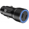 ER 40W USB-C PD+QC 3.0 kovová duální autonabíječka ERPW40PDC2 ER 40W USB-C PD+QC 3.0 kovová duální autonabíječka ERPW40PDC2