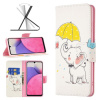 Peňaženkové kožené puzdro DRAWING na Samsung Galaxy A33 5G - Umbrella Elephant Peňaženkové kožené puzdro DRAWING na Samsung Galaxy A33 5G - Umbrella Elephant