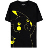 Pokémon Pikachu Men's Short Sleeved T-Shirt black Pokémon Pikachu Men's Short Sleeved T-Shirt black
