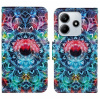 Peňaženkové kožené puzdro Colored Drawing na Xiaomi Redmi Note 14 5G - Mandala Peňaženkové kožené puzdro Colored Drawing na Xiaomi Redmi Note 14 5G - Mandala