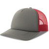 Atlantis Headwear Kšiltovka Rapper-S, 5 panelová, Trucker COT330262am299-dark grey/b UNI Šedá tmavá/bordó Atlantis Headwear Kšiltovka Rapper-S, 5 panelová, Trucker COT330262am299-dark grey/b UNI Šedá tmavá/bordó