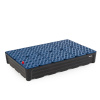 Záchytná vaňa pre malé nádoby z polyetylénu (PE), objem 120 l, 1170x785x180 mm, mrežový rošt Záchytná vaňa pre malé nádoby z polyetylénu (PE), objem 120 l, 1170x785x180 mm, mrežový rošt