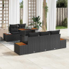 zahrada-XL Súprava záhradných pohoviek s úložiskom 6 pcs Čierna Poly ratan 3358762 zahrada-XL Súprava záhradných pohoviek s úložiskom 6 pcs Čierna Poly ratan 3358762