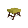 Marior HOME ALLEGRO Pouffe 55x47x43 cm walnut (lněný olej) green Marior HOME ALLEGRO Pouffe 55x47x43 cm walnut (lněný olej) green