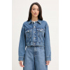 Calvin Klein Jeans prechodná bunda dámska rifľová LV047F681G modrá M Calvin Klein Jeans prechodná bunda dámska rifľová LV047F681G modrá M