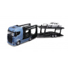 Bburago - STREET FIRE, Kamion s návěsem Multicar Carrier Scania 770S + Porsche Macan, 1:43 Bburago - STREET FIRE, Kamion s návěsem Multicar Carrier Scania 770S + Porsche Macan, 1:43