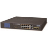 Planet GSD-1222VHP PoE switch, 8x PoE + 2x 1000Base-T + 2x SFP, LCD, VLAN, extend mód 10Mb do 250m, IEEE 802.3at 120W Planet GSD-1222VHP PoE switch, 8x PoE + 2x 1000Base-T + 2x SFP, LCD, VLAN, extend mód 10Mb do 250m, IEEE 802.3at 120W