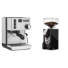 Rancilio Silvia E + Eureka Mignon Silenzio 55, CR black Rancilio Silvia E + Eureka Mignon Silenzio 55, CR black