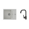 K-StrongSinks S3 Set drez Vardar 615x500mm granit biela + Batéria Garonne čierna K-StrongSinks S3 Set drez Vardar 615x500mm granit biela + Batéria Garonne čierna