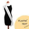 Šerpa pre nevestu - biela, vlastný text Šerpa pre nevestu - biela, vlastný text