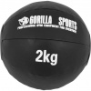 Gorilla Sports Kožený medicinbal, 2 kg, čierny Gorilla Sports Kožený medicinbal, 2 kg, čierny