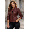 Max Original Leather Dámska kožená bunda GOLDIE (4XL 62-64) - Rusty - 4XL Max Original Leather Dámska kožená bunda GOLDIE (4XL 62-64) - Rusty - 4XL