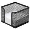Q-Connect Drôtený stojan na blok ’kocka’ 95x80x95mm čierny, TIP Q-Connect Drôtený stojan na blok ’kocka’ 95x80x95mm čierny, TIP