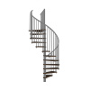 Minka STAIRS Kombinované točité schodisko Spiral Effect orech/sivá pr. 160 cm Minka STAIRS Kombinované točité schodisko Spiral Effect orech/sivá pr. 160 cm