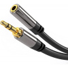 PremiumCord HQ stíněný prodlužovací kabel Jack 3.5mm - Jack 3.5mm M/F 5m (kjqmf5)