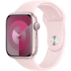 Apple Watch Series 9 45mm Ružový hliník so svetlo ružovým športovým remienkom M/L