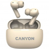 Canyon TWS-10, OnGo 10, ANC True Wireless Bluetooth slúchadlá do uší béžové CNS-TWS10BG - Bezdrôtové slúchadlá Canyon TWS-10, OnGo 10, ANC True Wireless Bluetooth slúchadlá do uší béžové CNS-TWS10BG - Bezdrôtové slúchadlá