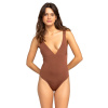 Roxy Silky Island One Piece, S, Hnedá, ZĽAVA Roxy Silky Island One Piece, S, Hnedá, ZĽAVA