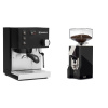 Rancilio Silvia E, black + Eureka Mignon Silenzio 55, CR black Rancilio Silvia E, black + Eureka Mignon Silenzio 55, CR black