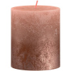 Sviečka Bolsius Rustic, valcová, vianočná, Sunset Creamy Caramel+ Copper, 80/68 mm Sviečka Bolsius Rustic, valcová, vianočná, Sunset Creamy Caramel+ Copper, 80/68 mm