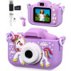 DETSKÝ FOTOAPARÁT 1080P DISPLEJ 2,0 PALCA 64GB JEDNOROŽEC FIALOVÝ DETSKÝ FOTOAPARÁT 1080P DISPLEJ 2,0 PALCA 64GB JEDNOROŽEC FIALOVÝ