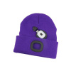 Čiapka s čelovkou TES fialová vel.L nabíjacia Čiapka s čelovkou TES fialová vel.L nabíjacia